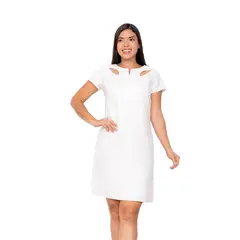 VICCI - Vestido mc Bethinny Jeisa strech perla color entero