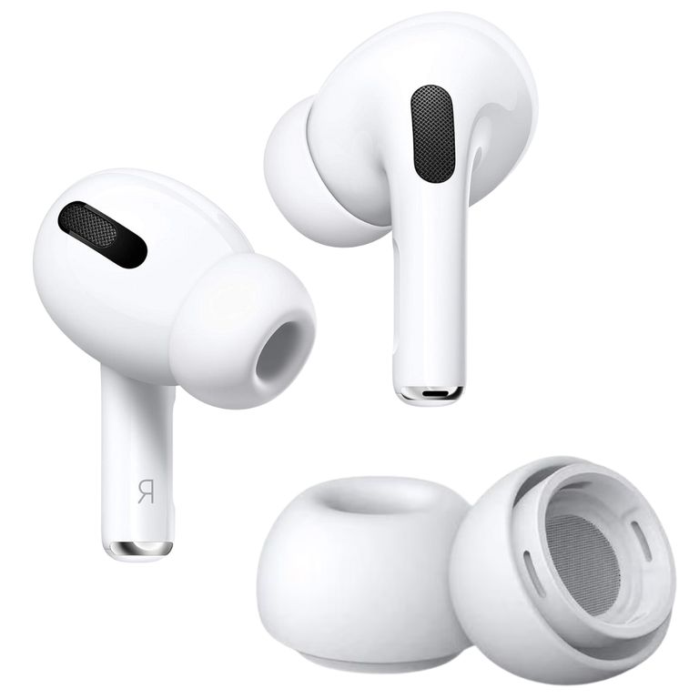 Almohadillas de silicona compatible con AirPods Pro 1 - 2 (S/M/L) blanco