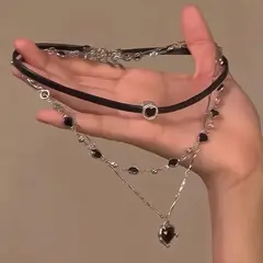 GENERICO - Collar triple caida modelo corazon