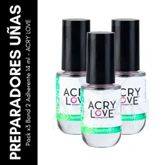 GENERICO - Pack x3 Bond 2 Adherente 14 ml - ACRY LOVE