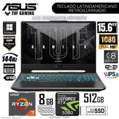 ASUS - Laptop Tuf Gaming A15 FA506NCG-HN187W AMD Ryzen7-7435HS 8GB RAM 512GB SSD 15.6" FHD RTX3050-4GB WIN 11