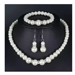 GENERICO - Collar aretes y pulsera perlas