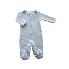 WAWA PIMA - PIJAMA BEBÉ BUNNY SKYBLUE JACQUARD