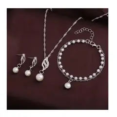 GENERICO - Collar aretes y pulsera doble