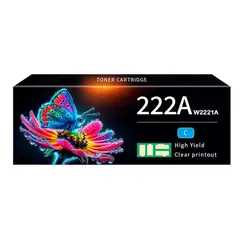 FIVEX - Toner Compatible HP 222A Cyan W2221A MFP 330333033388
