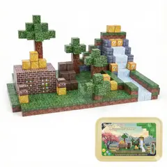 GENERICO - Bloques Magnéticos Bosque de Minecraft Super World 192 Pcs