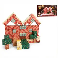 GENERICO - Bloques Magnéticos Casa de Santa Claus Super World 96 Pcs