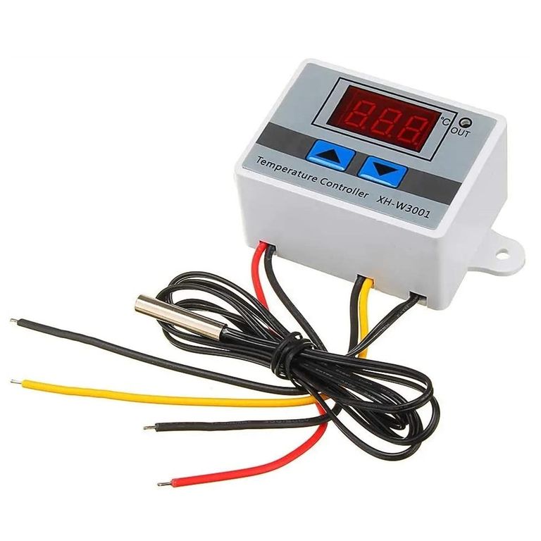 Controlador Digital de Temperatura XH-W3001 con Sonda NTC