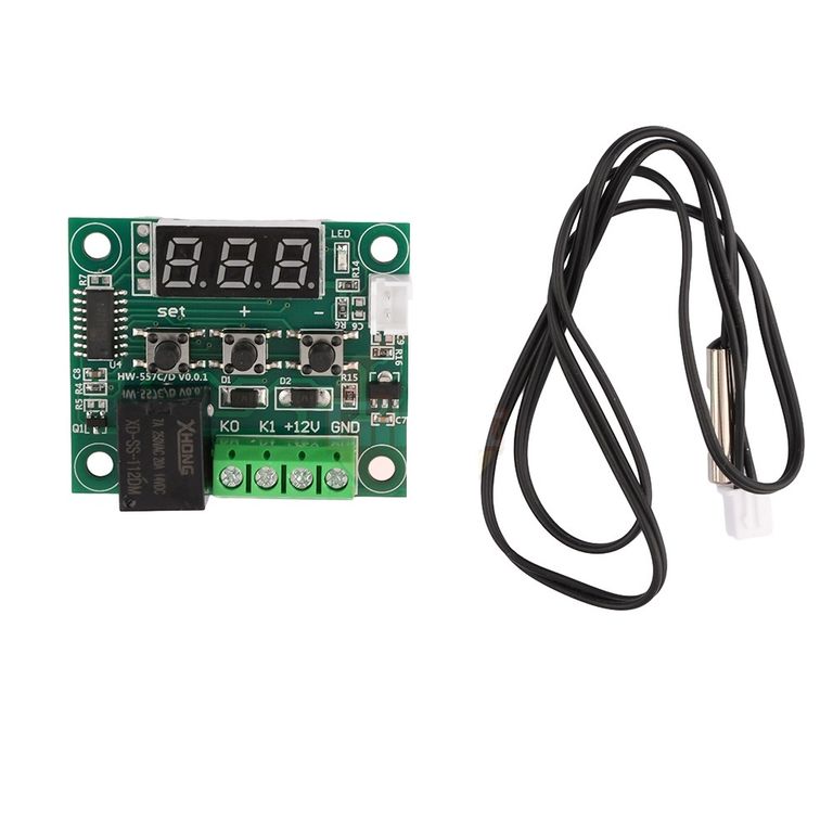Controlador Digital de Temperatura W1209 12V con Sensor NTC