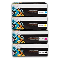 FIVEX - Kit de Tóner Compatible Brother TN-219XL Negro y Colores para L3560CDW MFC-L3760CDW