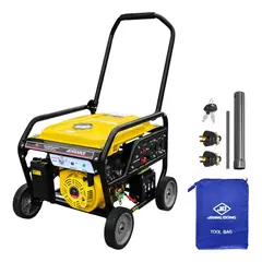 GENERICO - Generador Gasolinero 4500w 4 Tiempos con Ruedas JiangDong