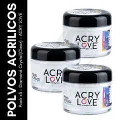 GENERICO - Pack x3 - Diamond Crystal - ACRY LOVE