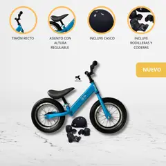 CUZKA - Bicicleta de Equilibrio con Accesorios «BALANCE PRO» Blue