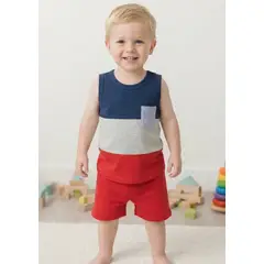 GENERICO - Conjunto Tricolor de Algodón Pima