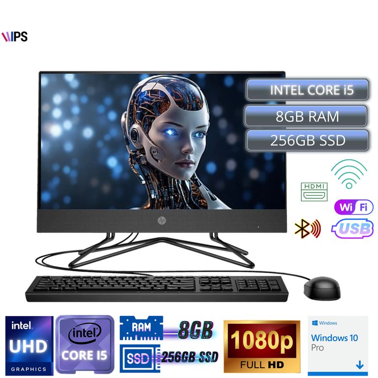 All In One 215 FHD Intel Core i5 256gb ssd 8GB RAM - Potencia y Elegancia para tu Oficina