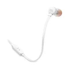 JBL - Audífonos In Ear cable plug T110 Blanco