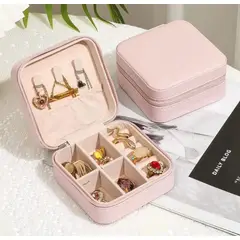 GENERICO - Mini Joyero Cofre Organizador Portátil - Negro