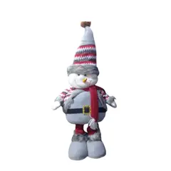 GENERICO - PATILARGA MUÑECO DE NIEVE NAVIDEÑO