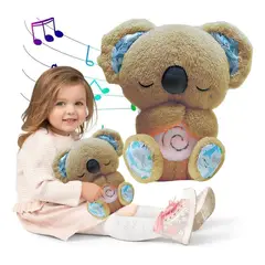 GENERICO - Koala De Juguete Que Respira Alivia La Ansiedad Con Sonido color Marron Claro