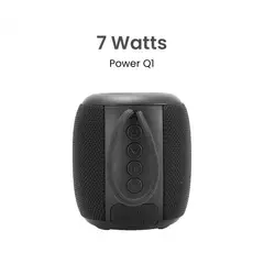 MOVISUN - Parlante Bluetooth Power Q1 Negro – 7W, TWS, Luces LED, Radio FM, 2000 mAh, Hasta 5 H Música