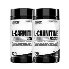 NUTREX RESEARCH - PACK X 02 L-Carnitine 1000 / Carnitina - 120 Cápsulas