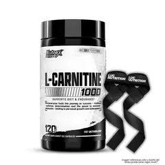 NUTREX RESEARCH - L-Carnitine 1000 / Carnitina - 120 Cápsulas + Straps
