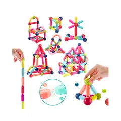 GENERICO - 50 Pcs Juego De Bloques Construcción Magnéticos STEM