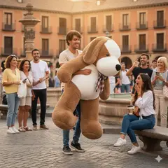 GENERICO - Peluche de Perro Gigante Marrón