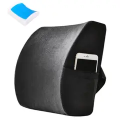 GENERICO - Respaldar Cintura Cuadrado Velvet Negro