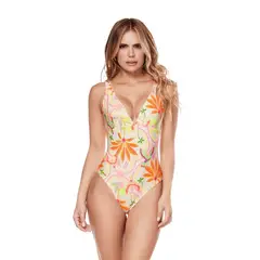 CHAMELA - Ropa de baño mujer con control de abdomen 45575