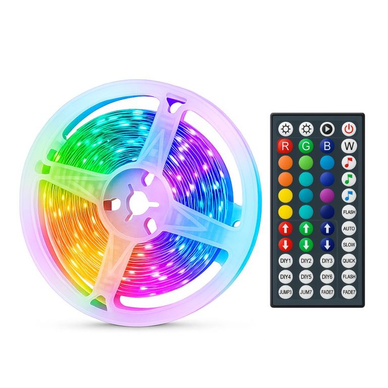 Tira LED RGB Bluetooth 10 m con App, Control Remoto, Modo Música y Brillo Regulable