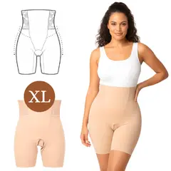 GENERICO - Faja Moldeadora tipo Short Beige Talla XL