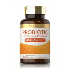 VITAMINA - Prebiótico, Probiótico & Postbiótico 50 Billion CFU (60 Cápsulas) - Carlyle