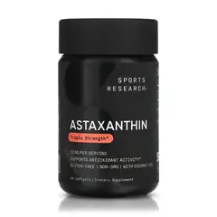 VITAMINA - Astaxantina Triple Fuerza 12 mg (60 Softgels) - Sports Research