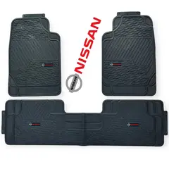 GENERICO - Piso De Jebe PVC Universal 3 Piezas Auto Camioneta Nissan