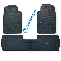 GENERICO - Piso De Jebe PVC Universal 3 Piezas Auto Camioneta Volkswagen