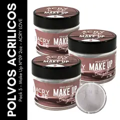GENERICO - Pack 3 - Make Up N°09 2oz - ACRY LOVE