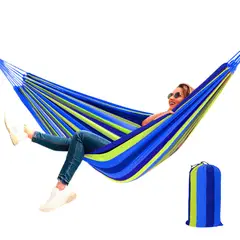 KELLER - Hamaca Colgante con Funda Portátil Multicolor Azul HF8