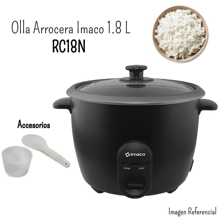 Olla Arrocera 1.8Lt - RC18N NEGRO