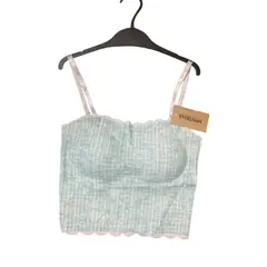 MINTANA - TOP CUADROS SEAMLESS