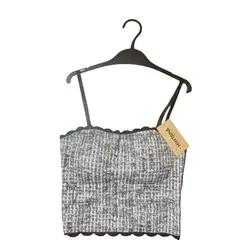 MINTANA - TOP CUADROS SEAMLESS