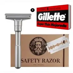 GENERICO - Máquina Afeitar Rasuradora Afeitadora Clásica Inoxidable 6 niveles MingShi®