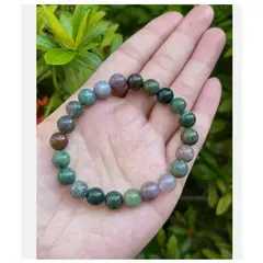 GENERICO - PULSERA  DE AGATA HINDU #10 PIEDRA NATURAL