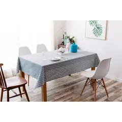 BAALATHKKO5 - Mantel Rectangular Rústico Texturizado Premium 140220 Cm - FLECHA GRIS