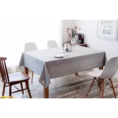 BAALATHKKO5 - Mantel Rectangular Rústico Texturizado Premium 140220 Cm - REJILLAS DE CUADRO