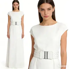 BAALATHKKO5 - Cinturón Ancho De Mujer Elasticado Elegante Salvaje