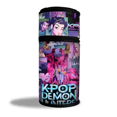 TIOZONEY - Estuche cilíndrico portátil para lápices Kpop Demon Hunters