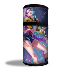 TIOZONEY - Estuche cilíndrico portátil para lápices Kpop Demon Hunters