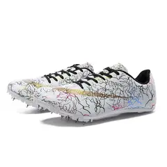 DANWEILE - Zapatillas de competición unisex con parte superior de goma y PVC - Blanco