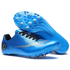 DANWEILE - Zapatillas de competición unisex con parte superior de goma y PVC - Azul